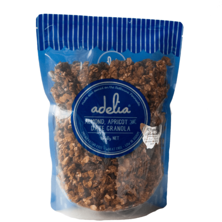 Adelia almond apricot and date granola