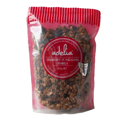 Adelia Cranberry and Macadamia Granola