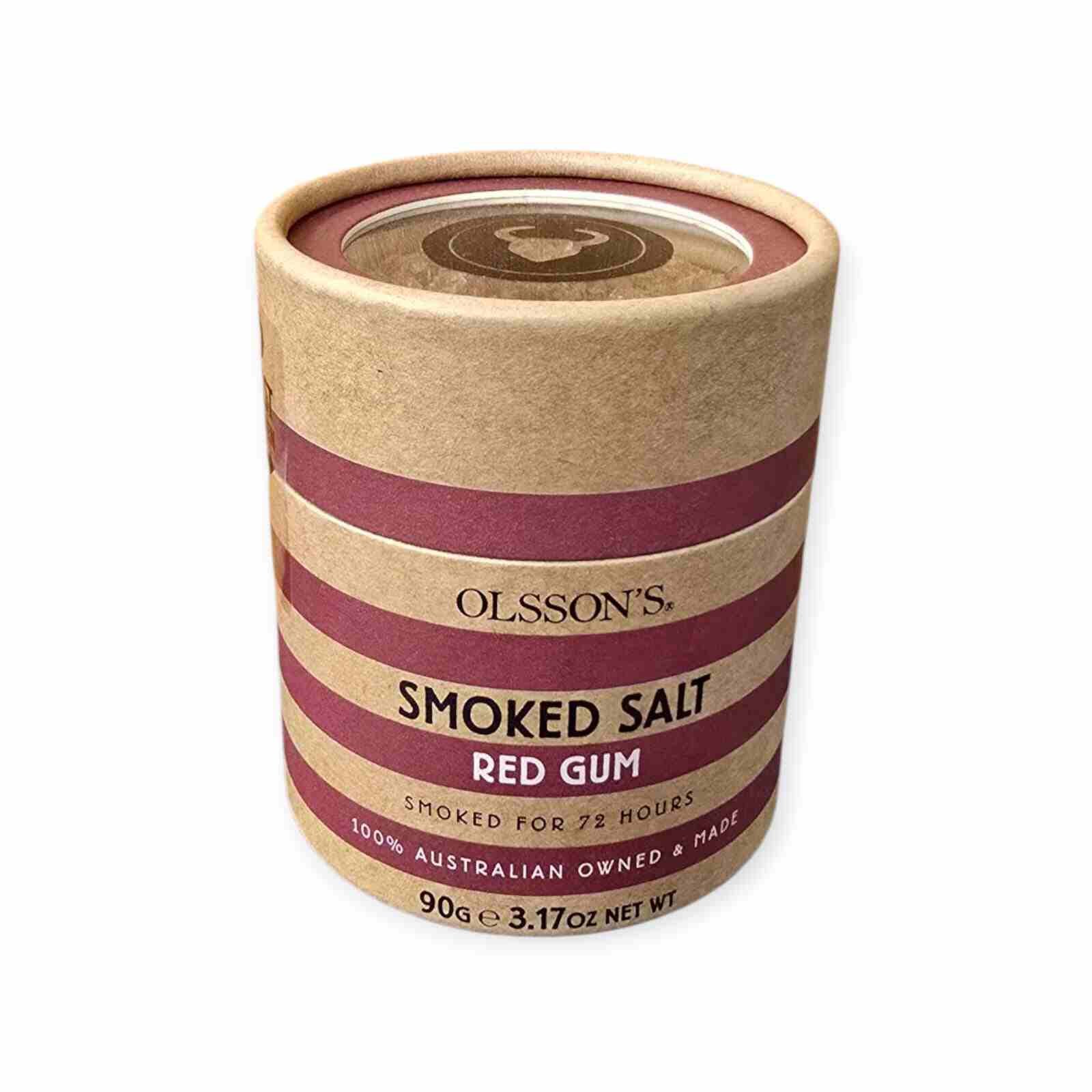 Olsson’s Redgum smoked salt 90g made in Australia with cold-smoked sea salt